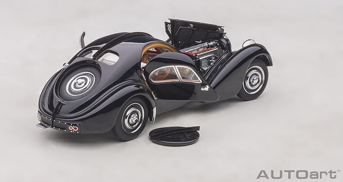 AutoArt 1/43 Bugatti Type 57SC Atlantic 1938 Black/Disc Wheel