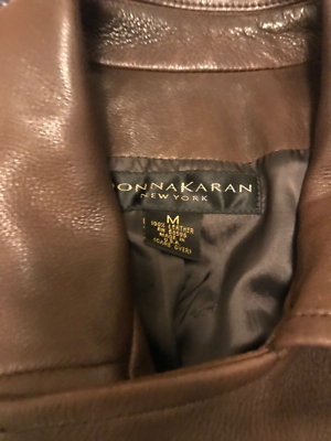 Donna Karan Black Label Brown Motorcycle Jacket Medium | eBay
