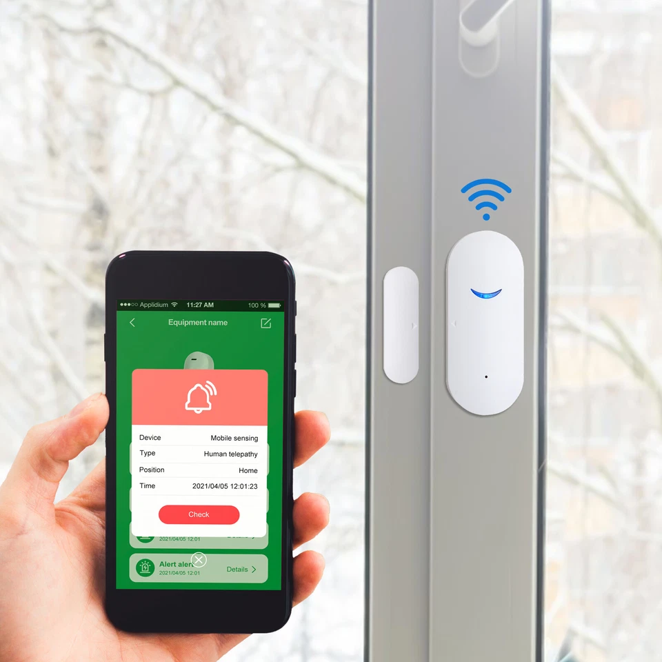 Wireless Wifi Home Window Door Burglar Security Alarm Sensor System Alexa Google - Image 4 of 4