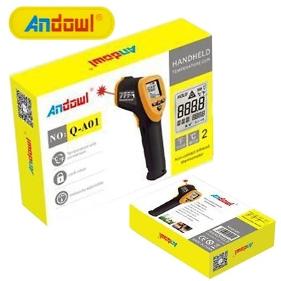 TERMOMETRO DIGITALE INFRAROSSI LASER MISURATORE TEMPERATURA INDUSTRIALE FORNO