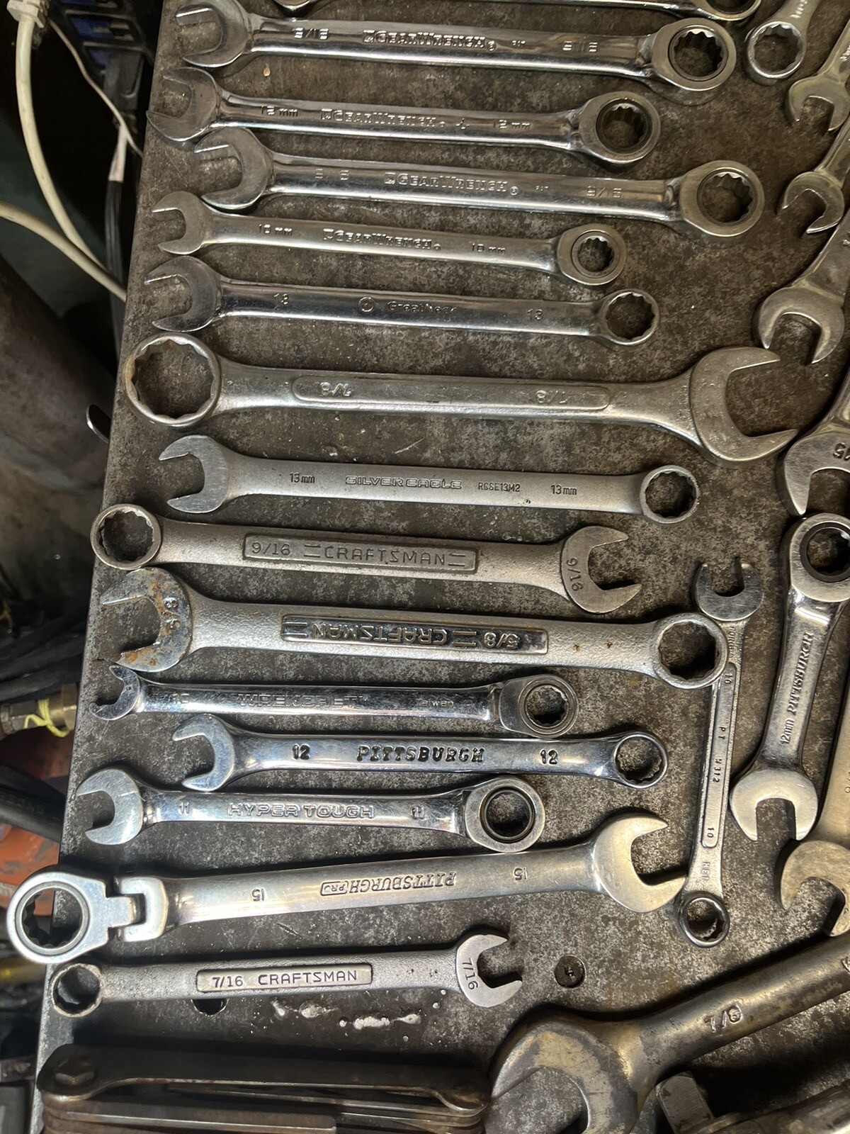 Tool Lot Craftsman Gearwrench Stanley Wright PT Eklind Lufkin Pittsburgh Husky eBay