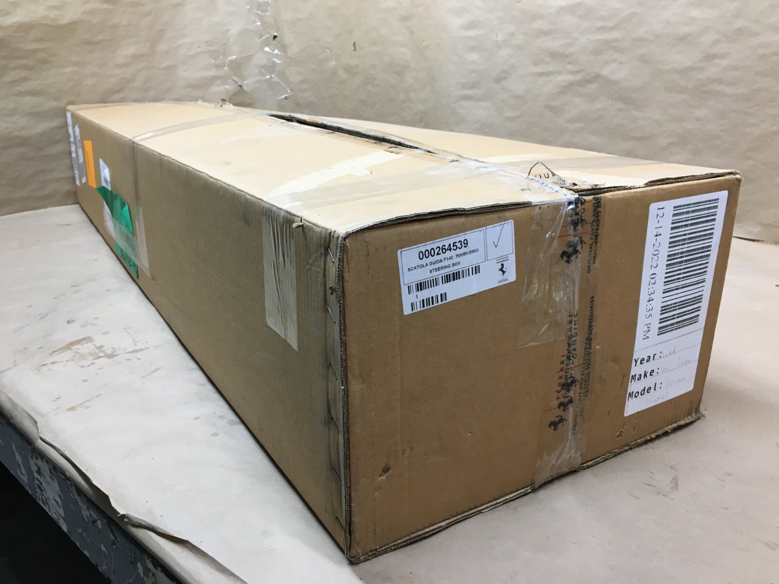 🦏 Genuine Ferrari Scatola Guida F142 Steering Rack Pinion Box OEM 000264539