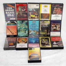 Lot of 16 Classical  Big Band 6 New / 10 Used Cassette Tapes  Some UK Imports