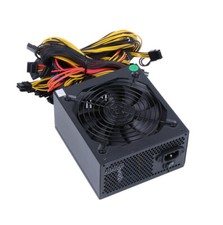 2200W Modular Power Supply for 6/8 GPU Mining Miner 96 Gold 110-240V