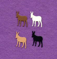 ANIMALS  2 DONKEY farm die cuts scrapbook cards