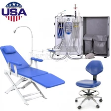 Dental unidad móvil de entrega de succión compresor de aire 4H /Silla portátil
