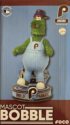 Phillie Phanatic Powder Blue Bib Overalls Back-to-Back NLCS Mascot Bobblehead