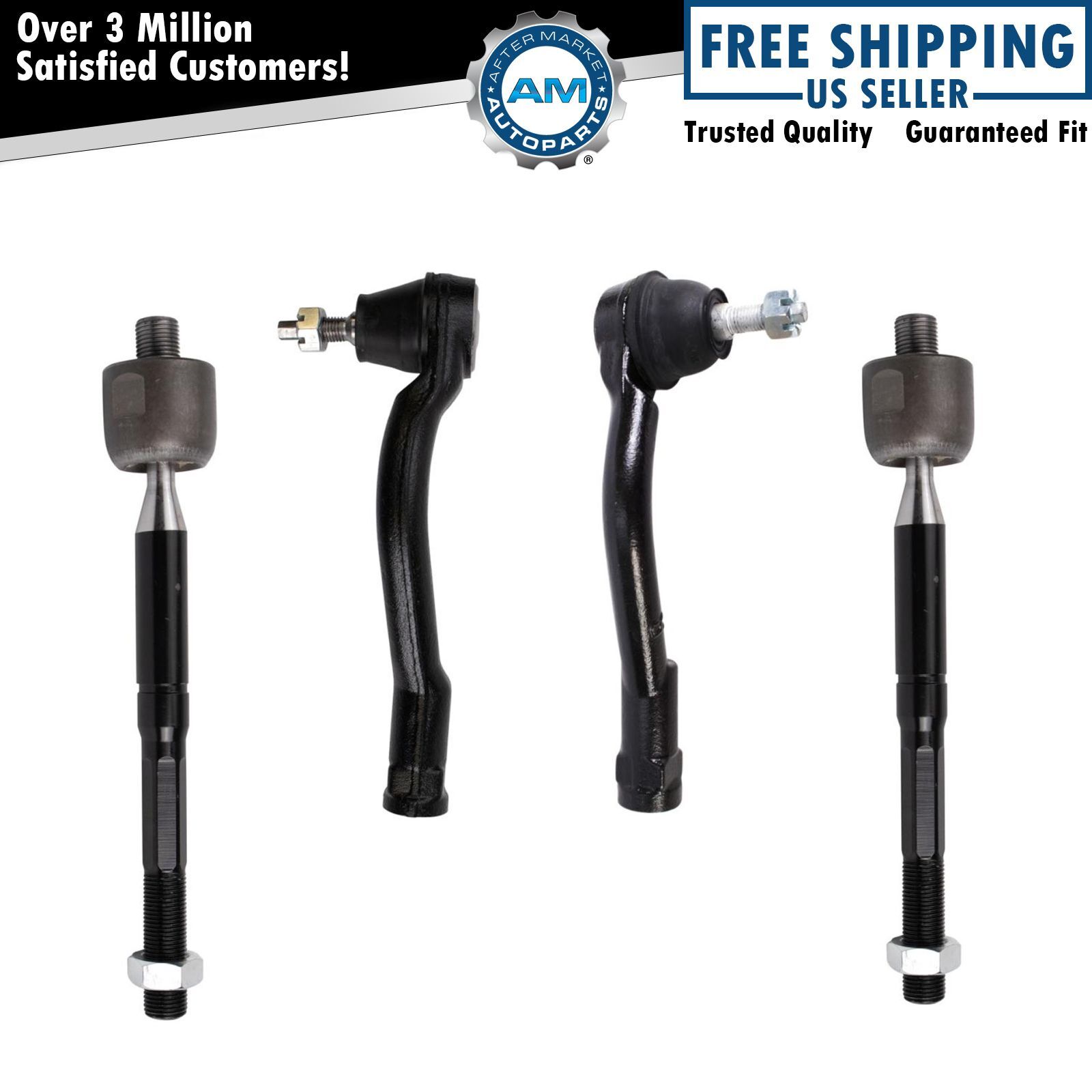 Front Tie Rod Set Fits 2015 Hyundai Sonata 20162019 Kia Optima eBay