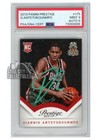 Giannis Antetokounmpo 2013-14 Prestige Auto RC Card #175 PSA 9 PSA/DNA 9 (Green)
