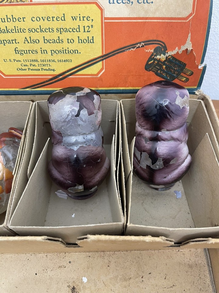 Vintage Christmas Light Bulbs Noma Mazda Fancy Lamps eBay