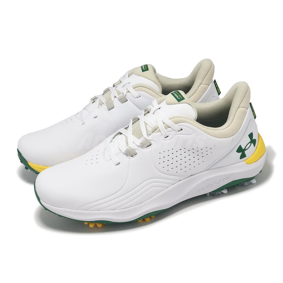 Under Armour Drive Pro Patrons Edition White Green Men Golf Spikes