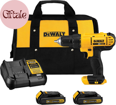 20V Max Cordless Drill Driver Set, 2 Speed, High Performance Motor, Includes 2 X