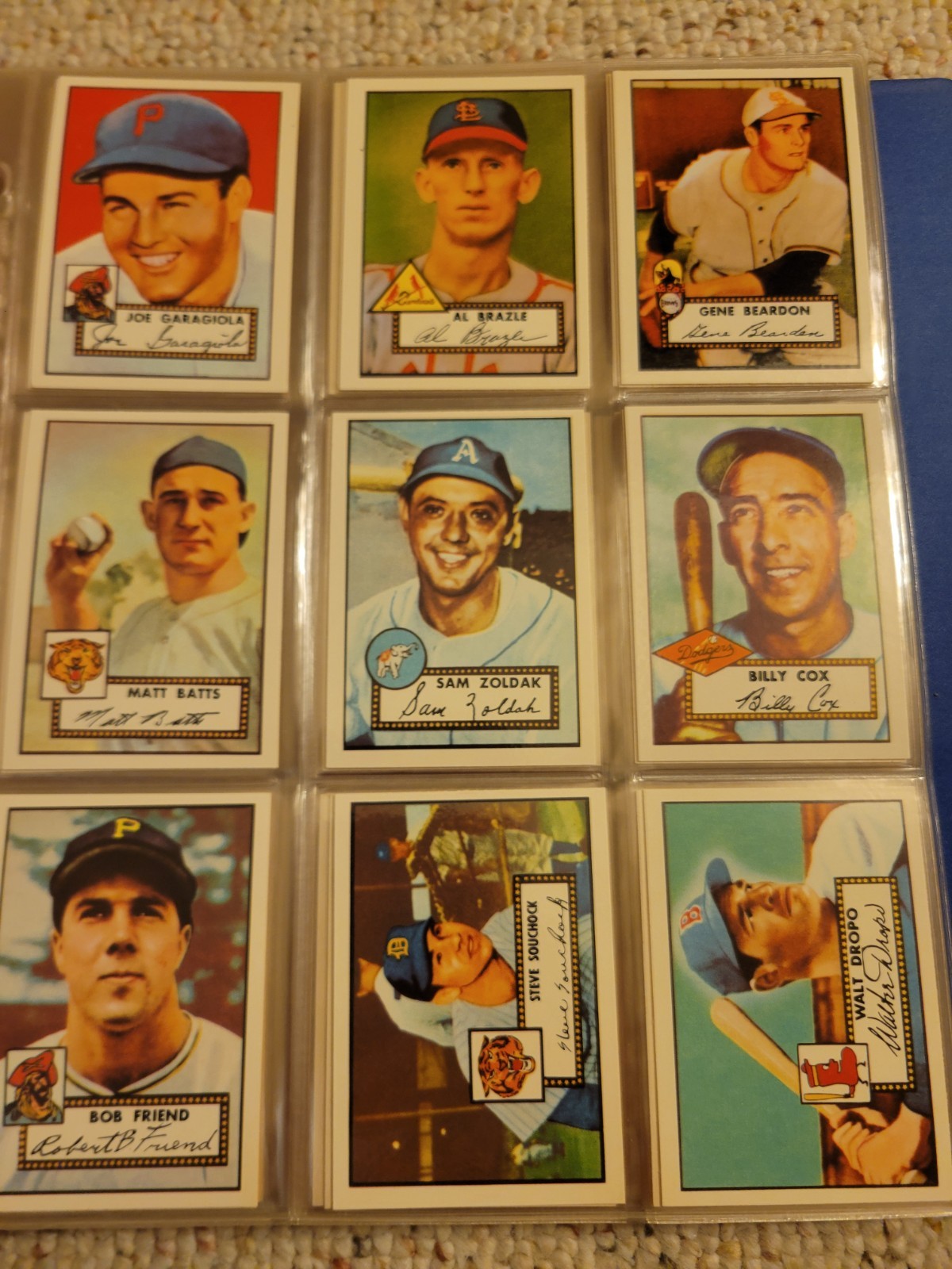 Topps Reprint Sets 1952 Topps Baseball Reprint Complete Set 1983 Issue Mantle Mays ...