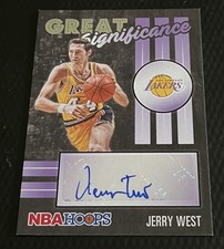 2022-23 Jerry West Lakers Panini NBA Hoops Great Significance Autograph #GS-JWE