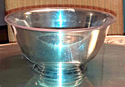 Oneida USA Kaviarschale Farbe Silber Schutzschale signiert + Acryl Schale USA