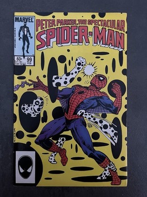 Peter Parker The Spectacular Spider-Man #99 (1985)   1st The Spot on Cover   VF