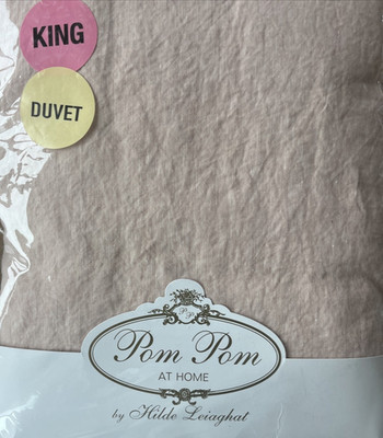Pom Pom At Home~King Duvet~HARLOW~100% LINEN European Flax~OEKOTEX~Portugal~NWT