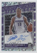 2020-21 Panini Donruss Optic Fast Break Signatures Robert Woodard II Auto 1k5
