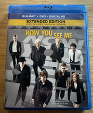 Now You See Me Blu-ray DVD 2-Disc Set Morgan Freeman, Woody Harrelson