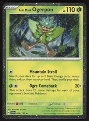 Teal Mask Ogerpon (Cosmos Holo) 024/167 Trick or Trade BOOster 2024