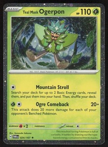 Teal Mask Ogerpon (Cosmos Holo) 024/167 Trick or Trade BOOster 2024