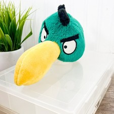 ANGRY BIRDS Hal Toucan Green Bird Plush Closed Beak Commonwealth 5"-9" No Sound