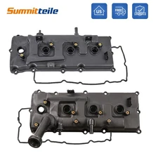 Left & Right Engine Valve Cover w/ Gasket For Nissan Pathfinder Armada Titan New