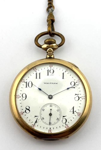 Waltham Antique Mechanical Pocket Watch 15J  12s  Gr.220  11344904  DOESN'T WORK