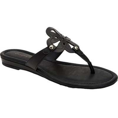 Charter Club Women Ozella Flower Flip Flop Thong Sandals Size US 11M Black