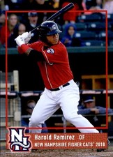 2018 New Hampshire Fisher Cats Grandstand #24 Harold Ramirez Cartagena Colombia
