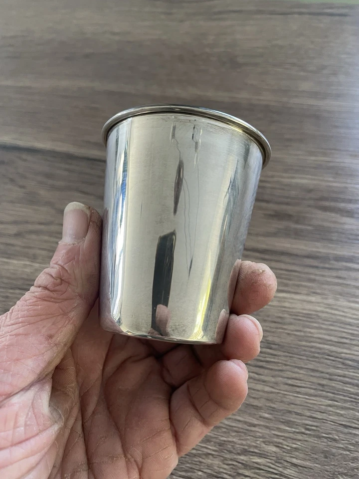 Ancienne timbale en argent massif 60 gr - Photo 3/4