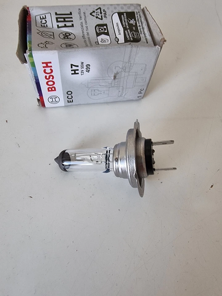 Bosch Halogen Headlight Bulb 12V H7 55W For Vauxhall Meriva A 2003 to 2010 - Image 2 of 3