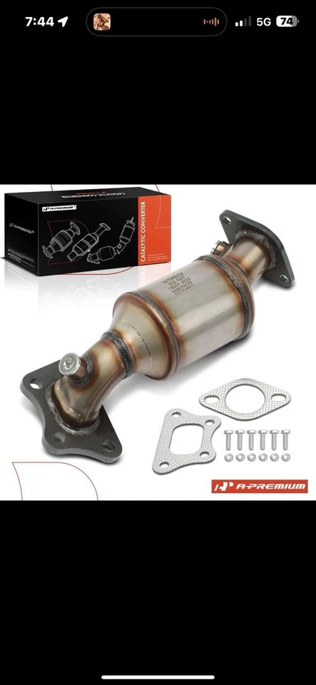 A-Premium Catalytic Converter Front for Cadillac SRX 2010-2016 Saab 9-4X 2011 - Image 3 of 3