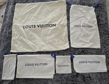 LOUIS VUITTON LV Lot of 6 Dust Bag Storage Drawstring Envelope Jewelry Glasses