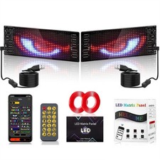 2pcs Led Eyes For Car Windshield 6.8inch Flexible Led Devil Eye Lights