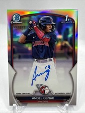 2023 Bowman Chrome Angel Genao /499 Auto Refractor