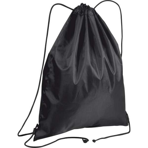 Gymbag / Sportbeutel / Turnbeutel / Aus Recyceltem Polyester / Farbe: Schwarz-image