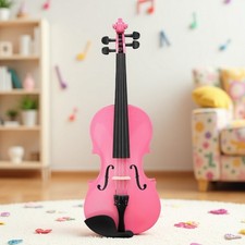 3/4 Size Acoustic Beginner / Student Violin Set - Case, Bow, Rosin  Pink