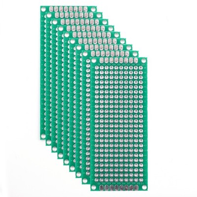 10er Lochrasterplatte doppelseitig PCB Board Prototype Lochrasterplatine, 3x7cm
