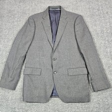 J.CREW Blazer Mens 40 Gray Ludlow Slim Wool Single-Breasted Lanificio Campore
