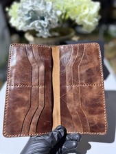 AQ LEATHER, Pure Handmade Leather Wallet.