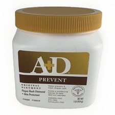 A D Prevent Original Diaper Rash Treatments Skin Protectant Ointment EXP 02/2026