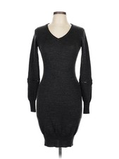 Marc New York Andrew Marc Women Gray Casual Dress L