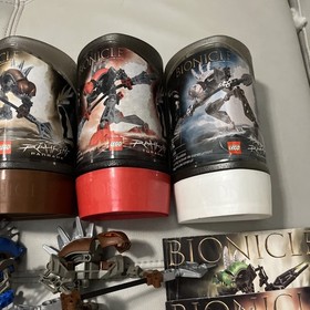 All 6 Lego Bionicle RAHKSHI (8587 ~ 8592) 100% Canisters Instructions Kraata