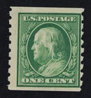 CKStamps: US Stamps Collection Scott#392 1c Franklin Mint NH OG 24 1/2mm