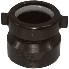 Charlotte Pipe 1-1/2 In. x 1-1/2 In. or 1-1/4 In. HUB x Tubular Black ABS Waste