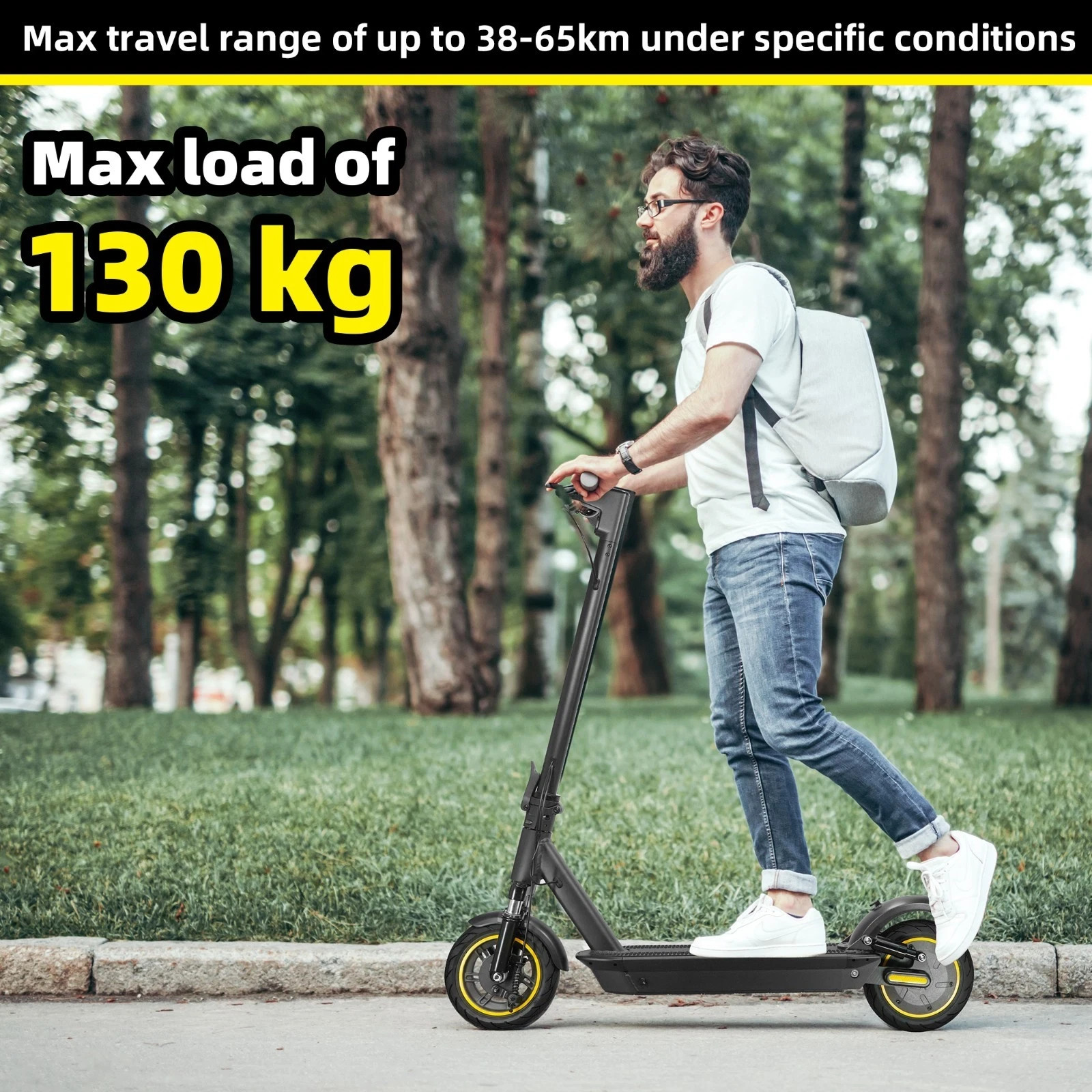 WQ W4 Max 10'' Monopattino Elettrico 350W 48V 13Ah Scooter Elettrico Fuoristrada Scooter Elettrico 33km/h IT foto 6