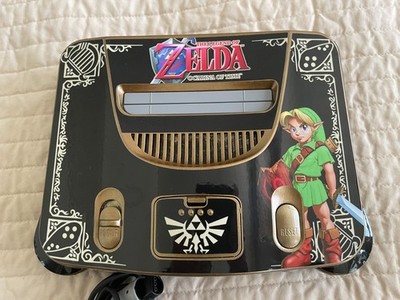 Nintendo 64 Console - Black/Gold Ocarina Of Time Link Legend Of Zelda 3d Decal