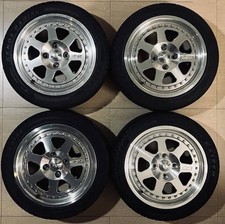 Mugen M7 4x100 15x6.5 Wheels Genuine Real Not 4x114 1st Gen 2 Piece Authentic