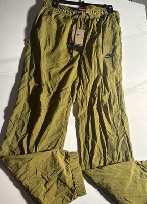 Mens Sz M Nike Tech Woven Straight Leg Pants Pacific Moss Green FZ0758-307 New